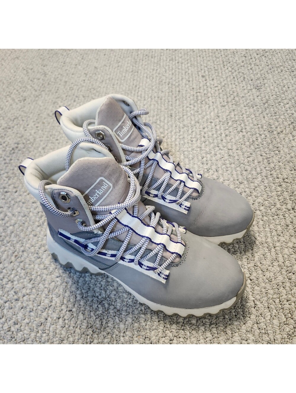 Timberland GreenStride Edge Waterproof Gray Hiking Boots Size 7.5